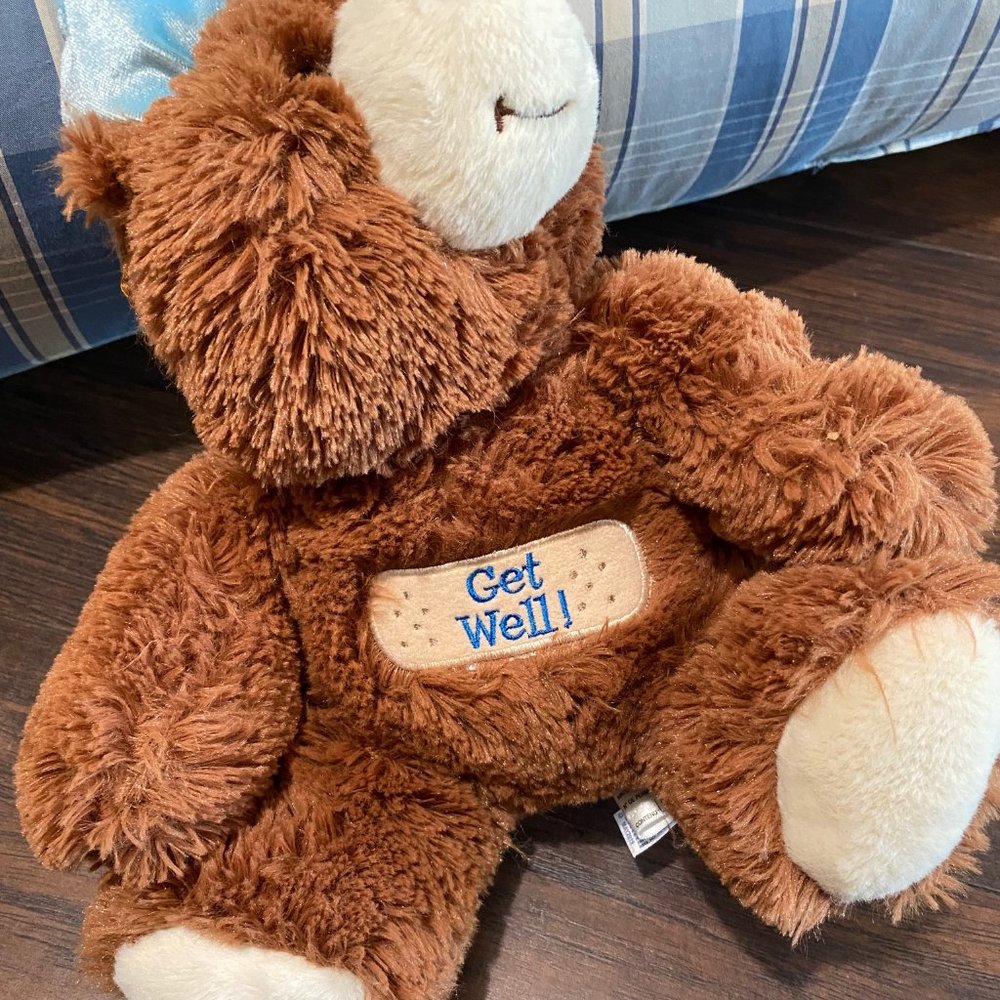 Aurora Get Well 12" Brown Teddy Bear